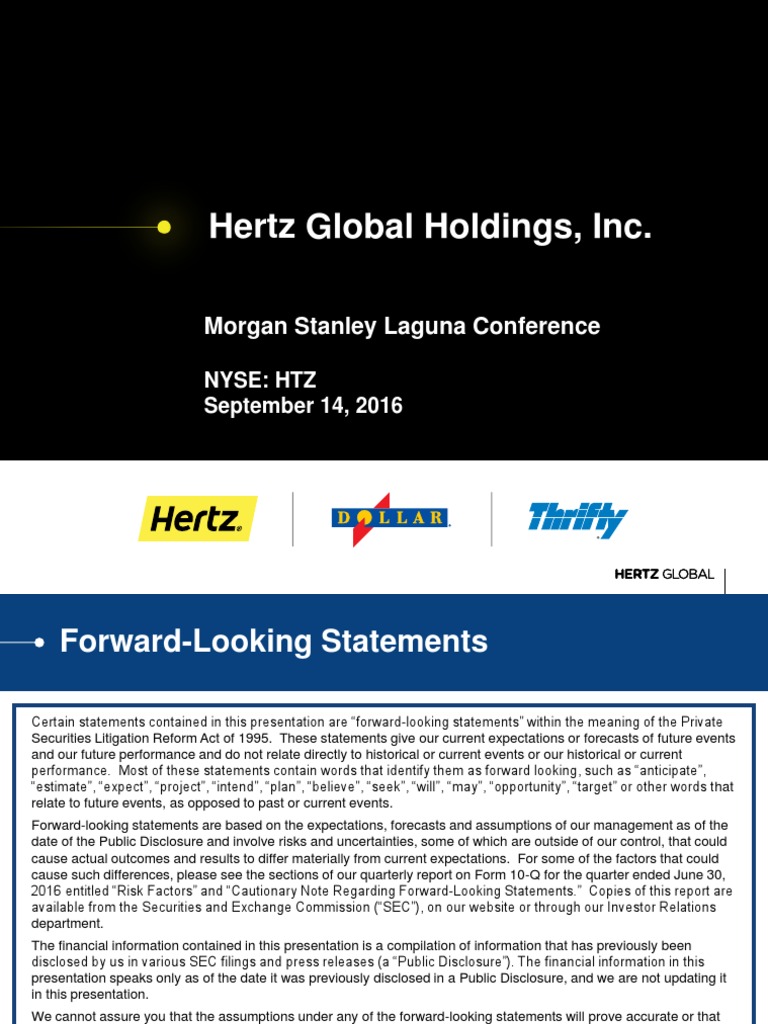 Hertz Global Holdings, Inc. Stanley Laguna Conference PDF