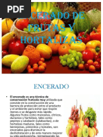 Encerado de Frutas y Hortalizas