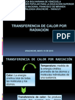 Presentación de Fenómeno Transf. de Calor Por Radiación