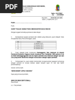 Surat Tunjuk Sebab Tidak Menghantar Fail Rekod Mengajar