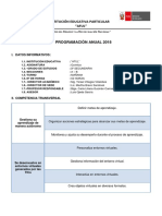 Modelo de Programación Anual Química 3° secundaria