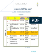 Calendario Civico Mayo 2018