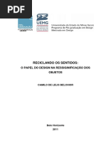BELCHIOR, Camilo. RECICLANDO OS SENTIDOS - o Papel Do Design Na Resignificação Dos Objetos