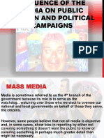 Influence of the Media on Public Opinion Political Campaigns Powerpoint (1)