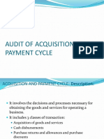 Audit of Acquisition and Payment Cycle