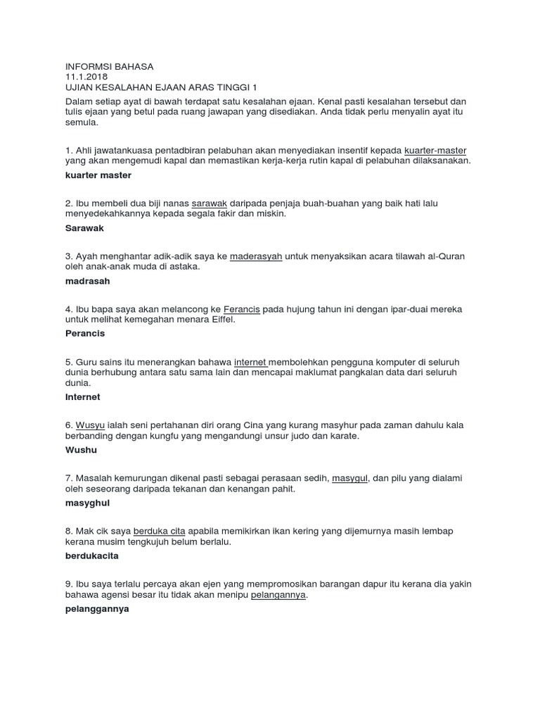 Informsi Bahasa Tancl Pdf