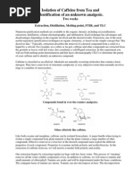 A Isolation of Caffeine From Tea