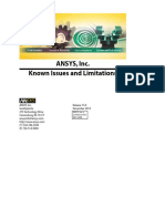 ANSYS, Inc. Known Issues and Limitations.pdf