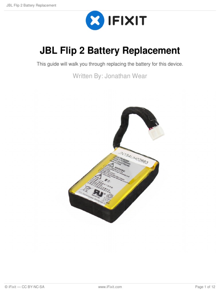 jbl flip 2 disassembly