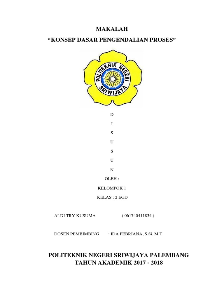 42++ Contoh cover makalah politeknik negeri sriwijaya information