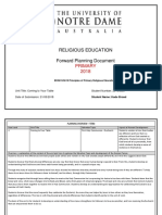 2018 Forward Planning Document Primary - Coming To Your Table