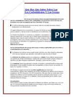 Todo Lo Que Hay Que Saber Sobre Las Proteinas, Los Carbohidratos Y Las Grasas