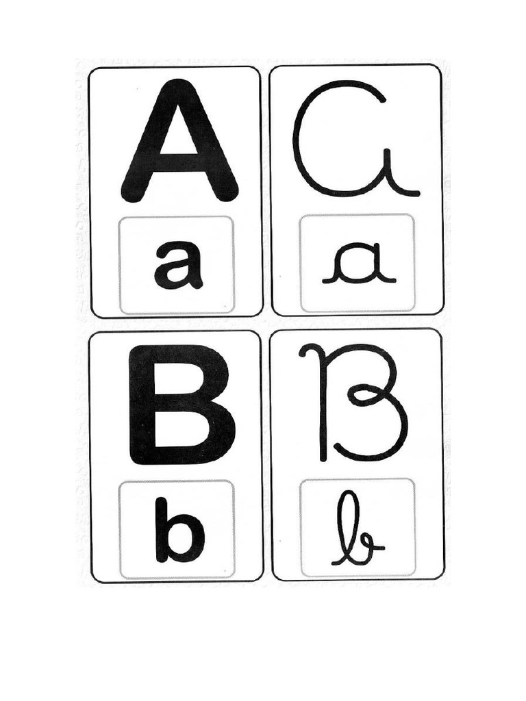 Alfabeto mayúscula/minúscula imprenta/cursiva PDF