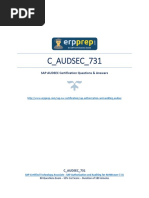 C AUDSEC 731 PDF Questions and Answers