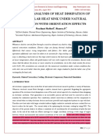 Numerical Analysis of Heat Dissipation of Rectangular Heat Sink Under Natural Convection With Orientation Effects