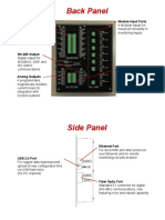 Back Panel: Module Input Ports Relay Outputs