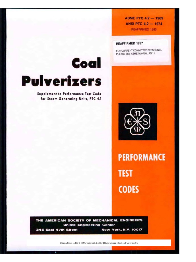 Performance - Test - Codes - C0 - PTC 4.2 PDF | PDF