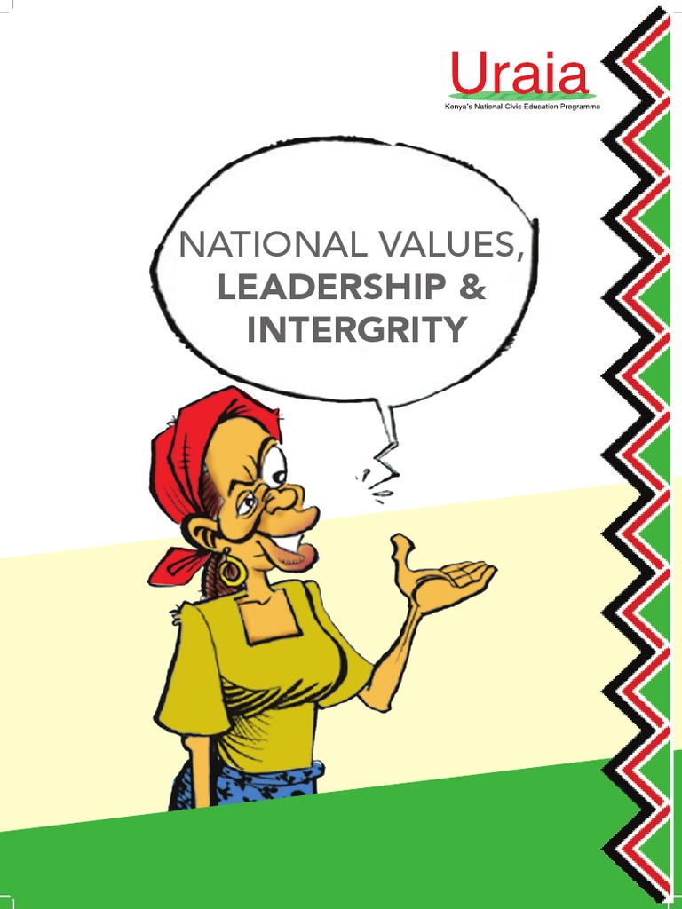 National Values, Leadership & Intergrity PDF Social Equality