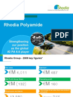 Rhodia Polyamide: Strengthening Our Position As The Global #2 PA 6.6 Player