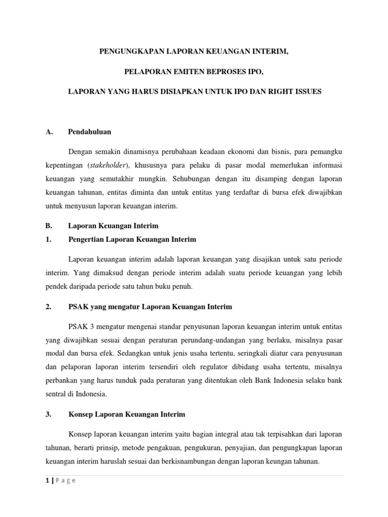 138657268 Pengungkapan Laporan Keuangan Interim