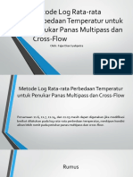 Metode Log Rata-Rata Perbedaan Temperatur Untuk Penukar Panas