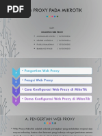 Presentasi Fitur Web Proxy Di MikroTik