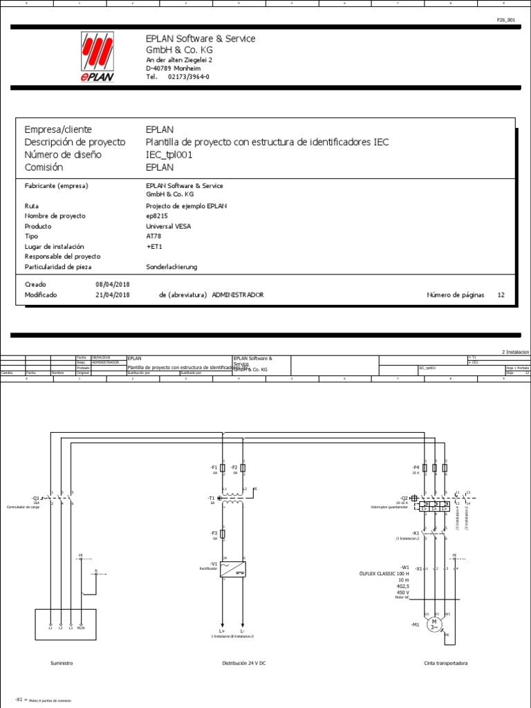 Plantilla EPLAN con Identificadores IEC | PDF | Bienes manufacturados ...