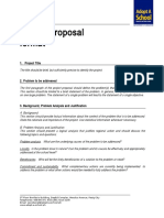 Project Proposal Format - New