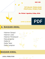 2. Petunjuk Penulisan Proposal Penelitian