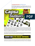Situs Agen Judi Online Capsa Susun | MASTERKIU reborn
