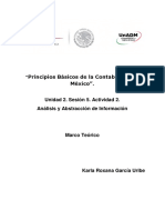 Marco Teórico. Principios de La Contabilidad en México