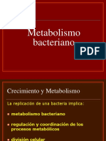 Crecimiento y Metabolismo Bacteriano