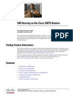 CM Steering On The Cisco CMTS Routers