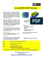 Introduction To ANSYS HFSS Training