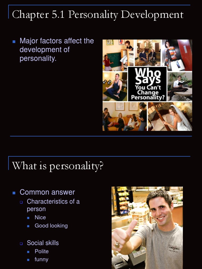Factors Influencing Personality Development | PDF | Nature Versus ...
