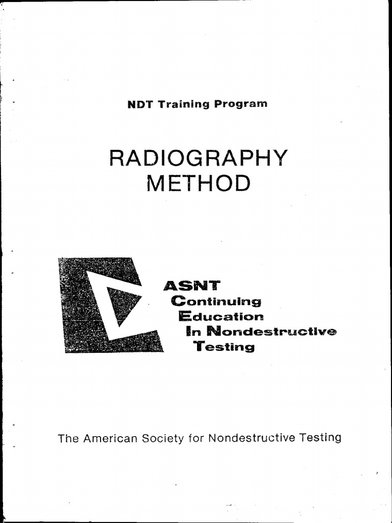 ASNT Radiography Method Training PDF PDF