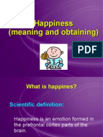 Happiness (Meaning and Obtaining)