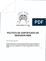 Politicas Certificado Servidor Web