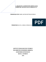 1ER INFORME DEL ANALISIS DE LA ESTRUCTURA VERTICAL EN EL VOSQUE DE VERTIENTE DEL JAR. BOTA. EN LA PARCELA N° 21