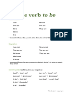 The Verb To Be PDF