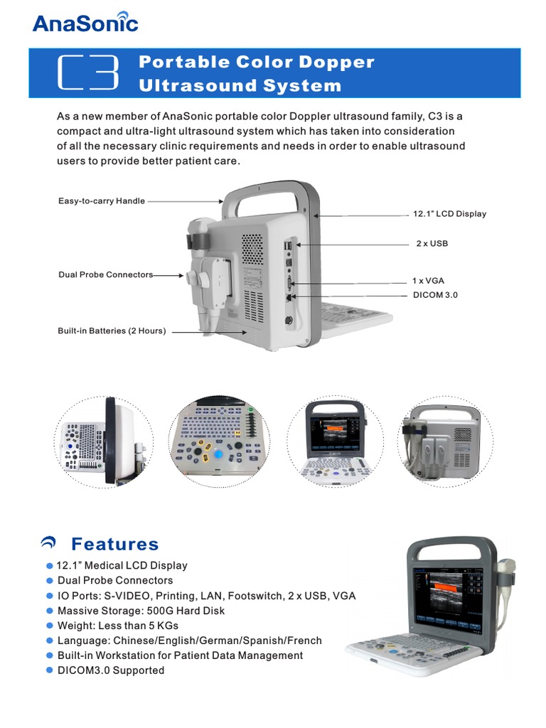 Portable Color Doppler Ultrasound System | PDF