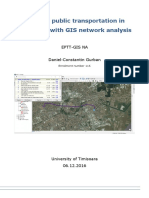 Efficient Public Transportation in Timișoara With GIS Network Analysis