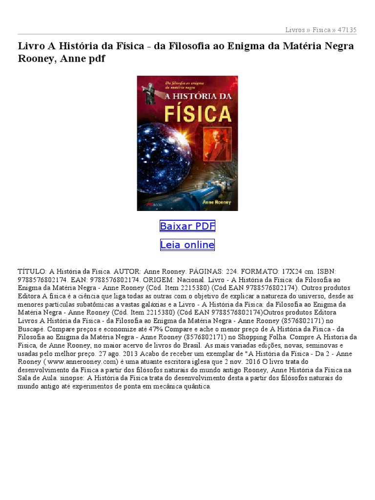 História da Física: Filosofia e Enigmas | PDF