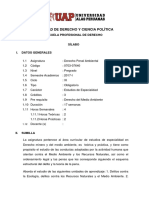 Derecho Penal Ambiental (11 - Ciclo) - Antigua Curricula