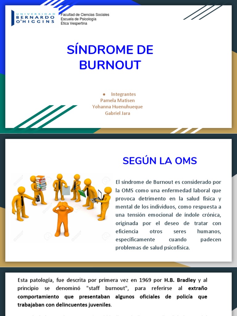 Sindrome de Burnout | PDF | Syndrome d'épuisement professionnel ...