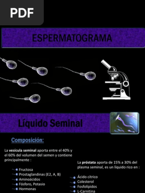 l carnitina espermograma Composición y Análisis del Semen | PDF | Semen Espermograma - EcuRed