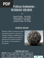 Boas Práticas Ambientais - RESÍDUOS SÓLIDOS