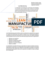 Lean Manufacturing: Mendoza Jiménez Jorge Sistemas de Manufactura Ingeniería Industrial