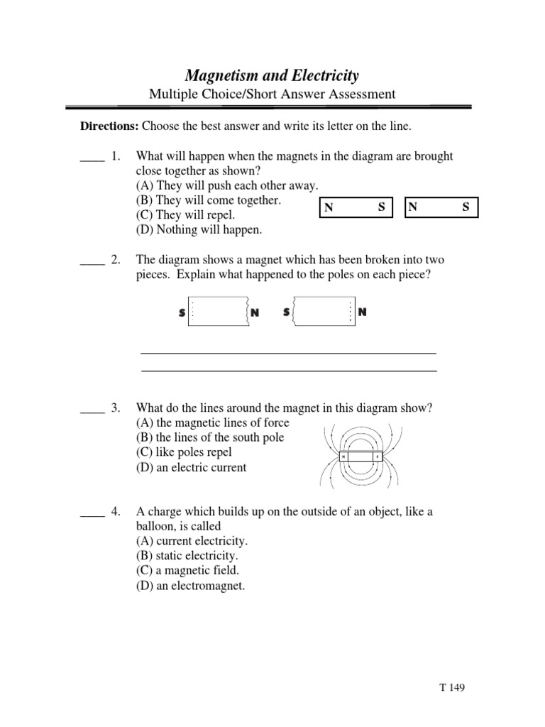and Electricity Assessment PDF Series And Parallel