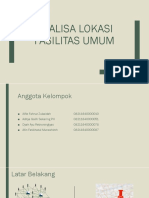 Analisa Penentuan Lokasi Fasilitas